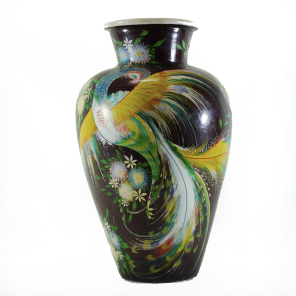 Vintage Tonala Burnished Mexican Pottery Vase Monumental 28″