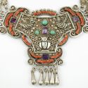 Early MATL Doves Mexican Silver Necklace