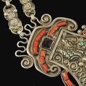 Early MATL Doves Mexican Silver Necklace