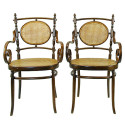 Antique Italian Bentwood Chairs, Pair